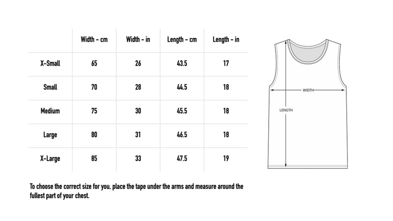 Size chart for Logo Crop Top - Black