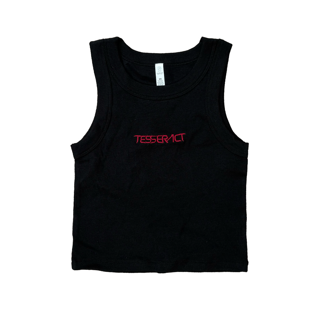 Logo Crop Top - Black