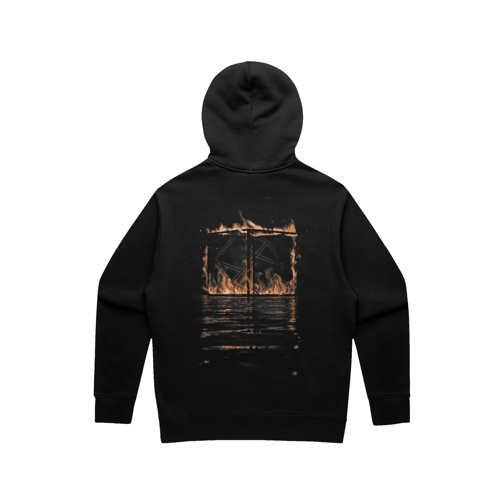 Burning Cube Hood - Black