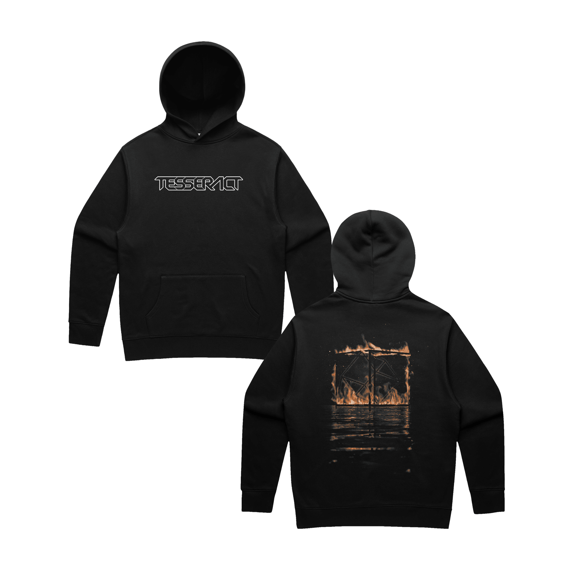 Burning Cube Hood - Black