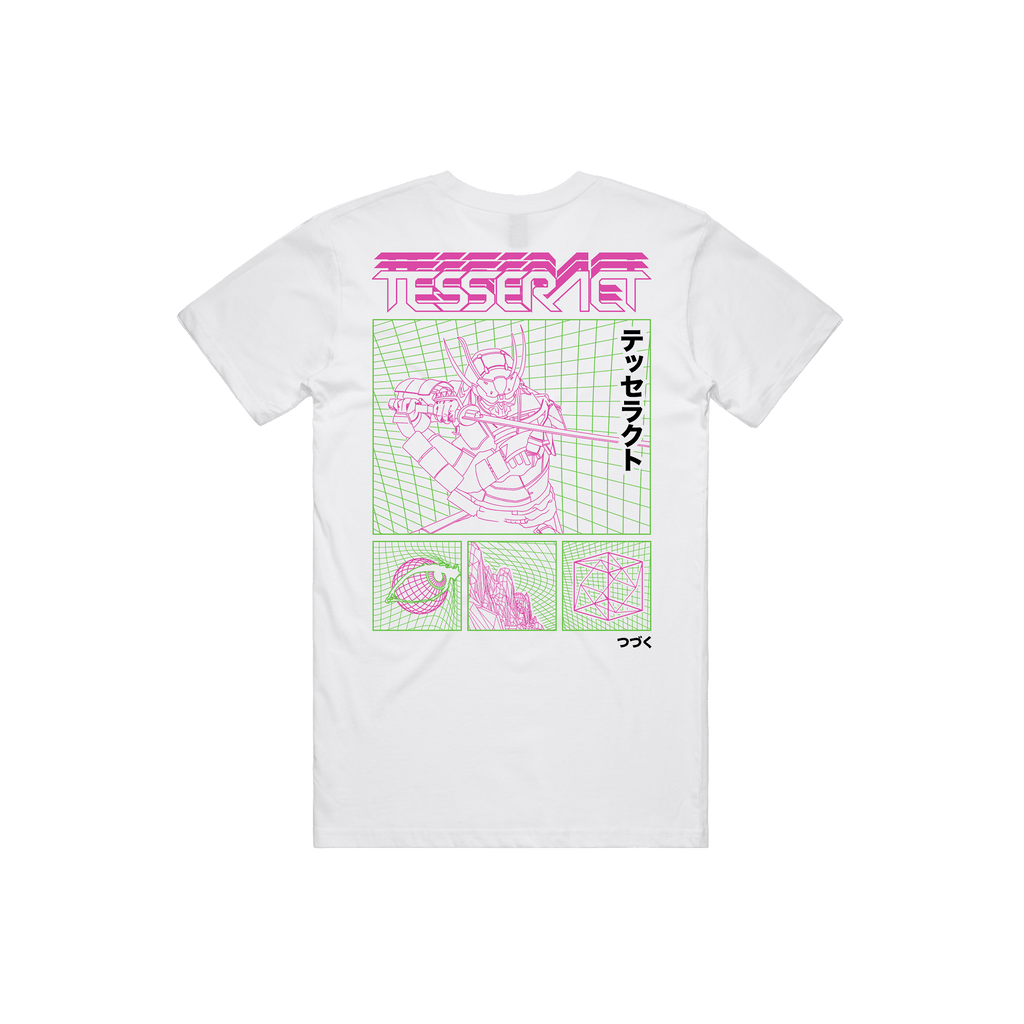 Neon Samurai Tee - White