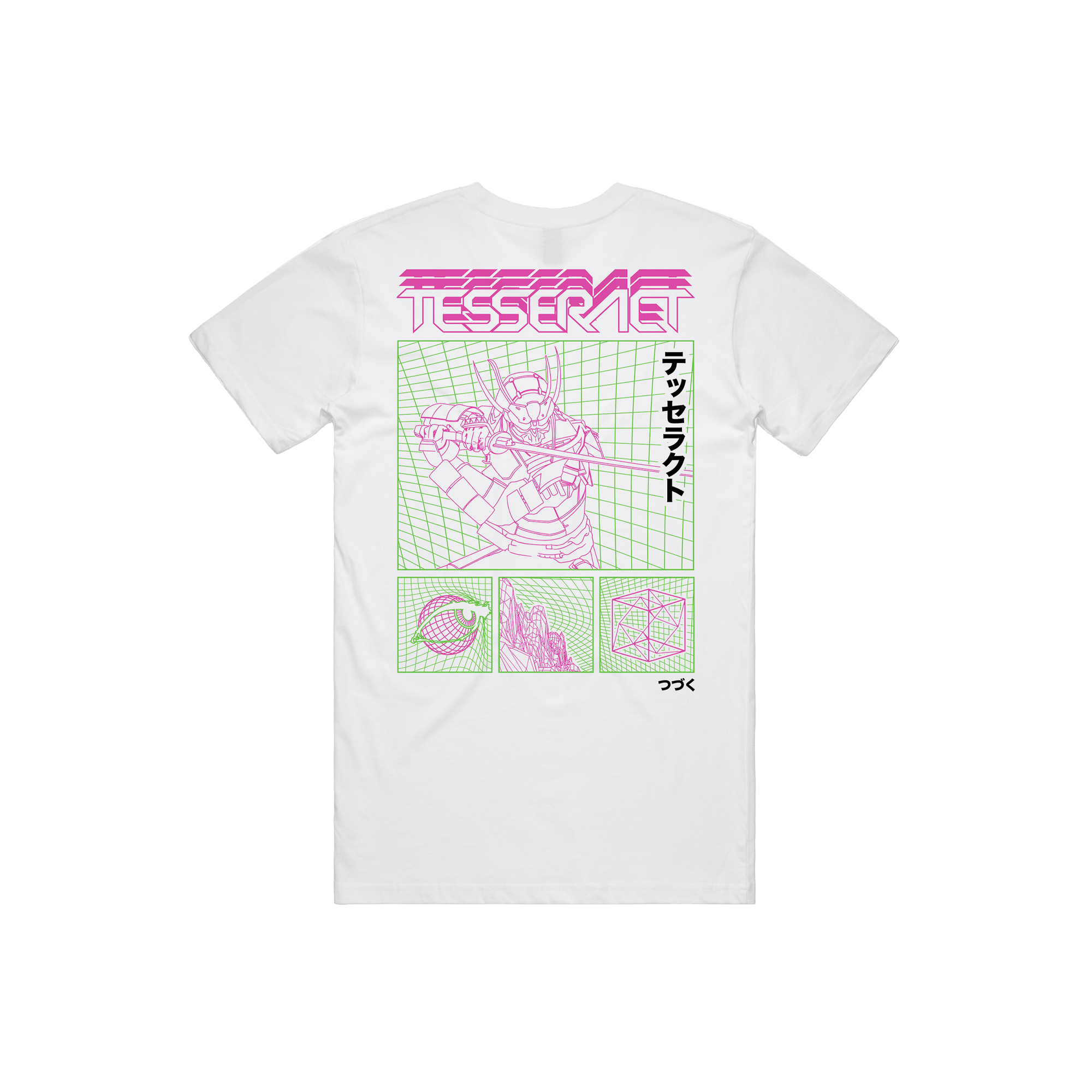 Neon Samurai Tee - White