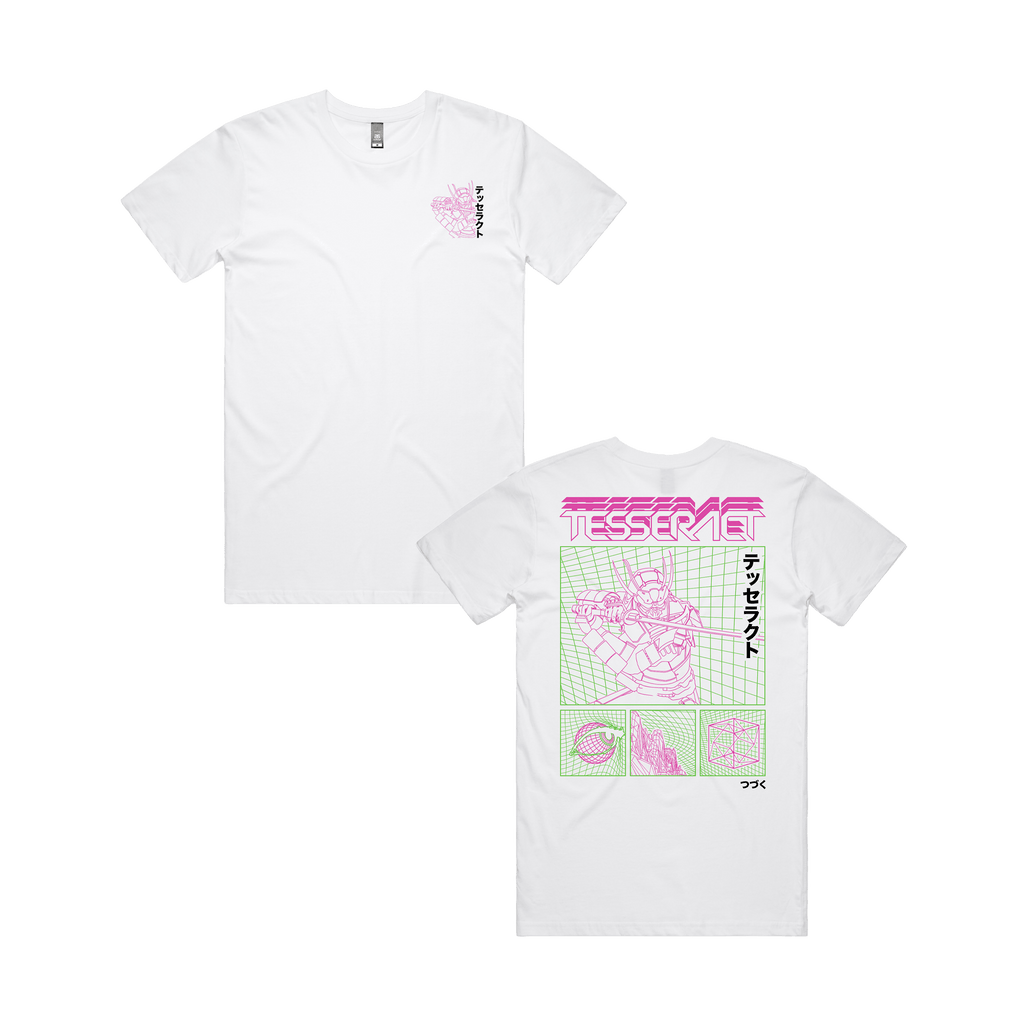 Neon Samurai Tee - White