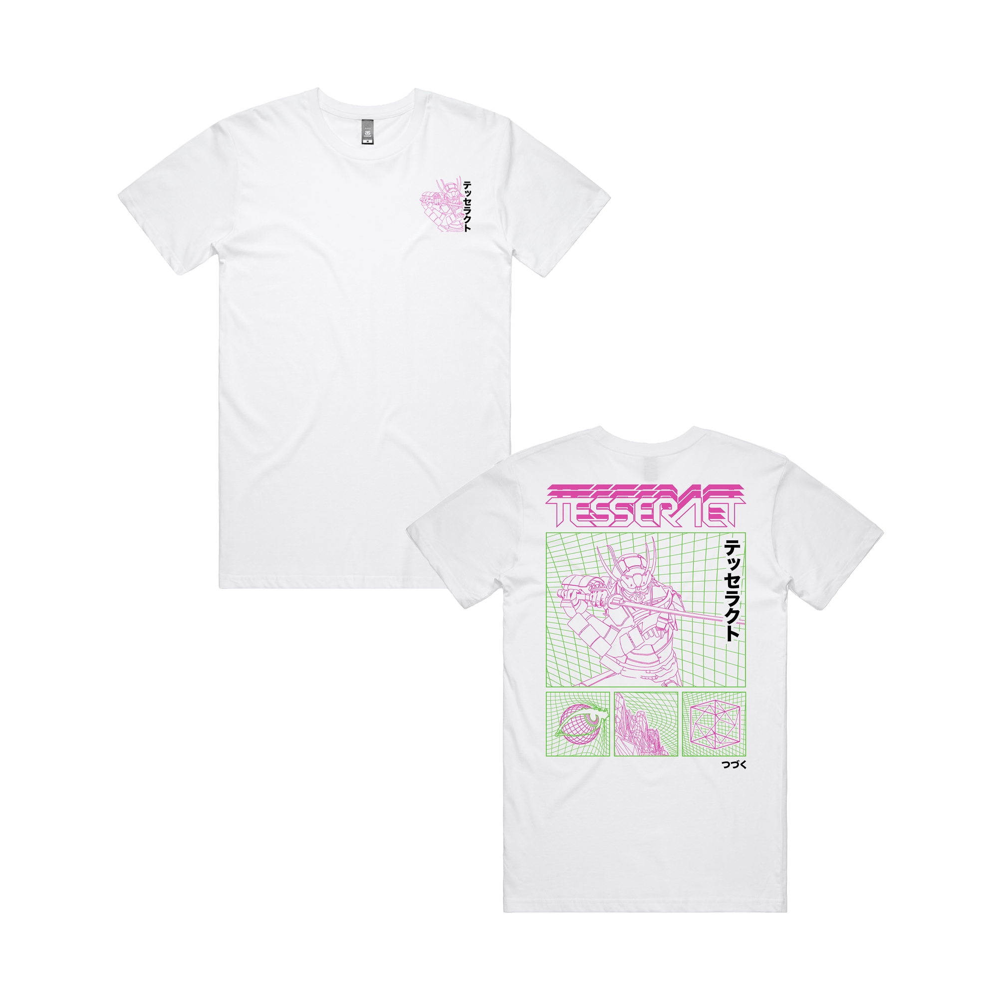 Neon Samurai Tee - White